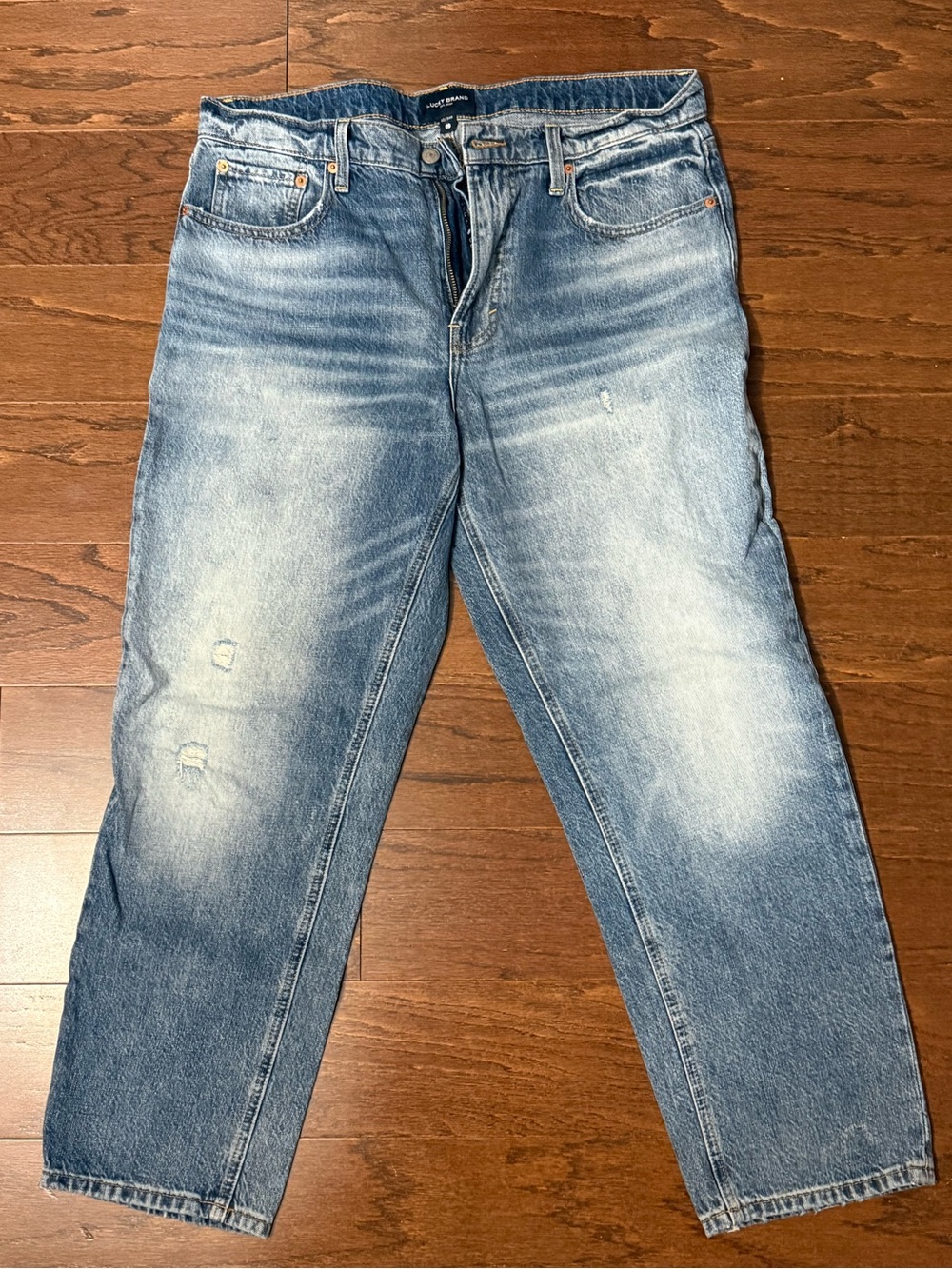 Lucky Brand Boy Midrise Relaxed Straight Jeans, 12/31R